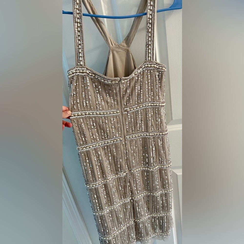 Adrianna Papell Sequin Embellished Gown